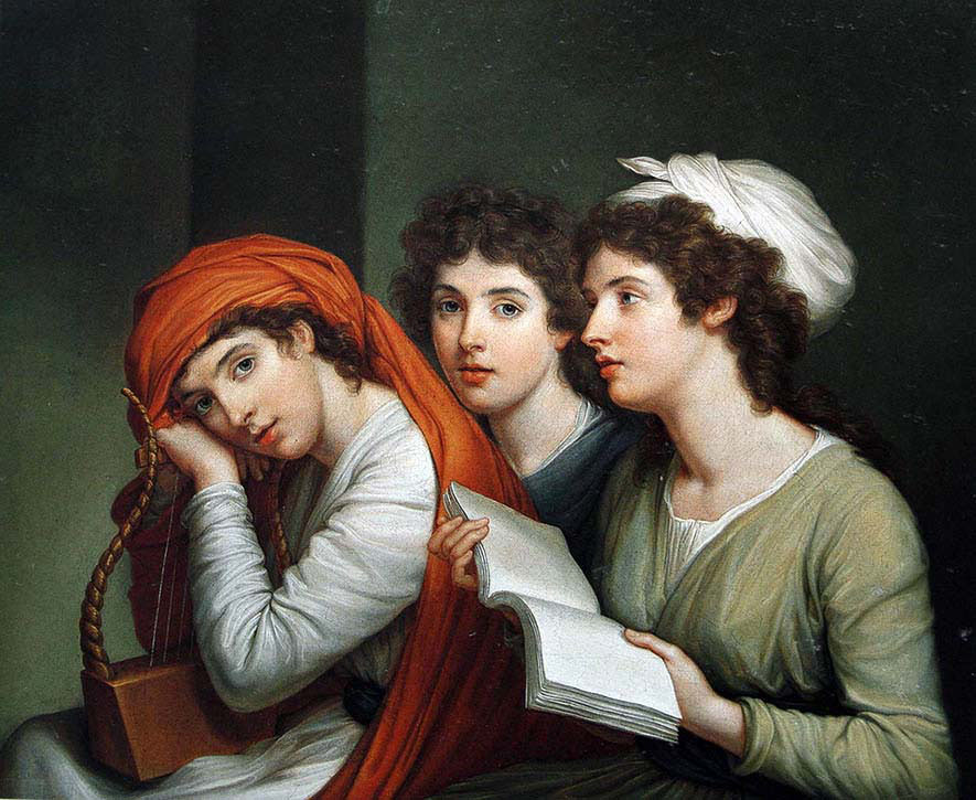 Lady Hamilton as three Muses